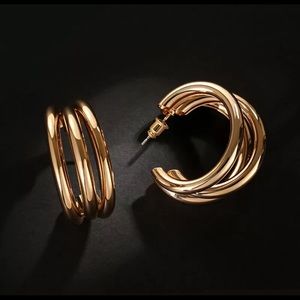 Gold Plated Hoop Earrings